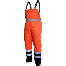 Beta HIGH VISIBILITY BIB & BRACE TROUSERS (ORANGE) VWTC08O – SIZE M