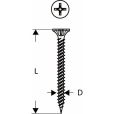 Bosch METAL BOLTS 3,9X25MM 1000PCS