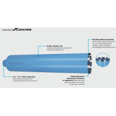Bosch DIAMOND HOLESAW DIAMETER 102 X 450MM THREAD 1-1/4