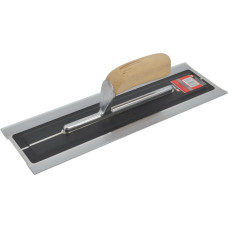 Awtools AW STAINLESS STEEL PLASTERING FLEX TROWEL 110x280mm/ WOODEN HANDLE & ALU SHANK