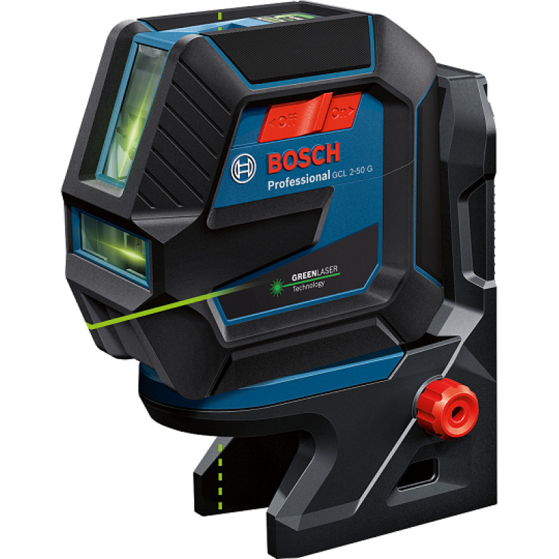 Bosch Combi laser GCL 2-50 G Professional solo, cross line laser (blue/black, green laser lines, with RM10 Professional mount)