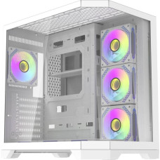 Darkflash Darflash FT418 PRO computer case + 7 aRGB fans (white)