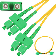 Extralink SC/APC-SC/APC | Patchcord | Single Mode, Duplex, G657A, 3mm, 1m