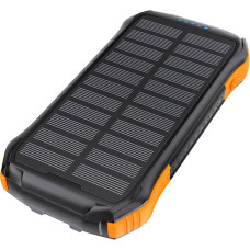 Choetech B659 Solar power bank with inductive charging 2x USB 10000mAh Qi 5W (black-orange)