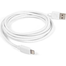 Newertech OWC Prem. Braided USB - Lightning 2m - white