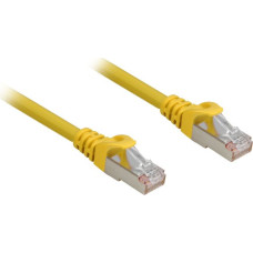 Sharkoon network cable RJ45 CAT.6a SFTP LSOH yellow 0,25m - HalogenFree