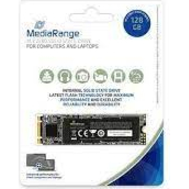 Mediarange MR1021 128 GB, SSD (SATA 6 Gb / s, M.2 2280)