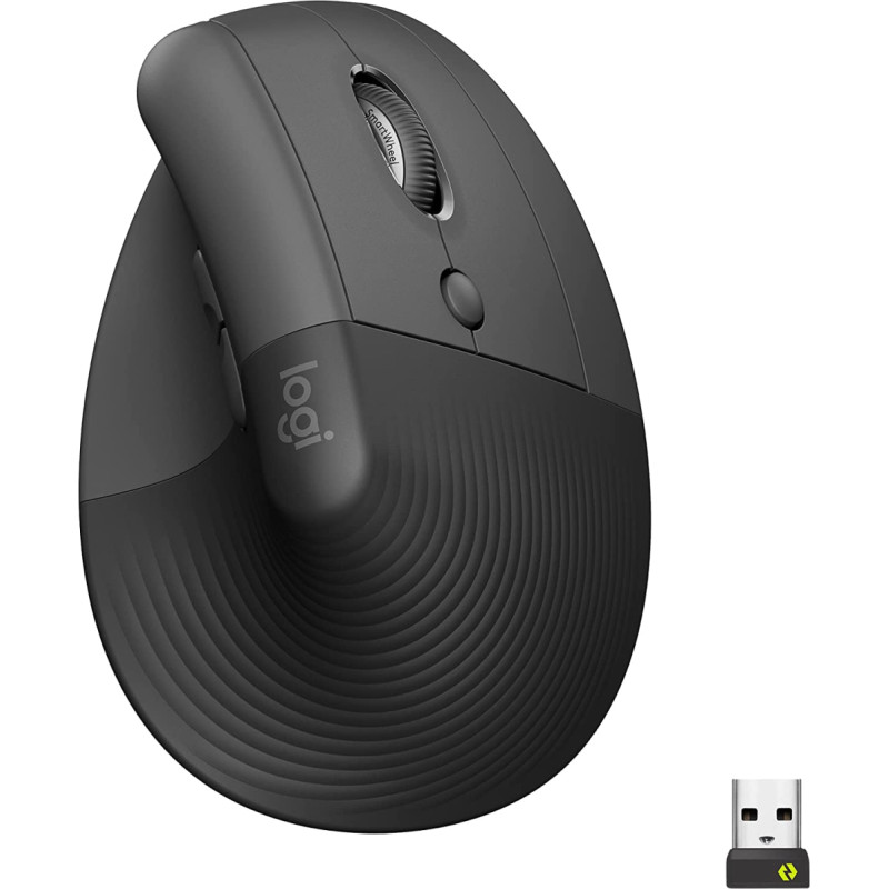 Logitech Lift, Mouse (graphite/black, right-handed, Logi Bolt, Bluetooth, Windows/macOS/iPadOS)