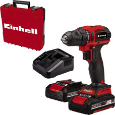 Einhell Cordless drill TE-CD 18/40 Li BL (red/black, 2x Li-Ion batteries 2.0Ah, in case)