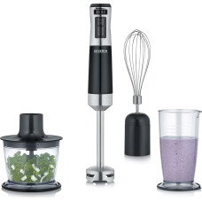 Severin SM 3772, hand blender (black / stainless steel (brushed), with accessory set)