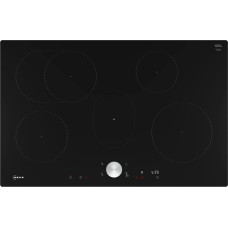 Neff T58PTF1L0 N 90, self-sufficient hob (black/stainless steel, 80 cm)