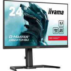 Iiyama G-Master GB2470HSU-B6 Red Eagle, gaming monitor - 23.8 - black (matt), FullHD, Fast IPS, ergonomic, height-adjustable stand, 180Hz panel