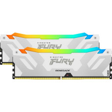 Kingston DDR5 - 64GB - 6400 - CL - 32 (2x 32 GB) dual kit (white, KF564C32RWAK2-64, Renegade RGB XMP, INTEL XMP)