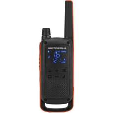 Motorola Talkabout T82 abipusio radijo ryšio įrenginys 16 kanalai 446 - 446.2 MHz Juoda, Oranžinė