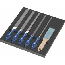 Wera 9783 foam insert PFERD file set 1, 6 pieces (black/grey, in foam insert for workshop trolley)