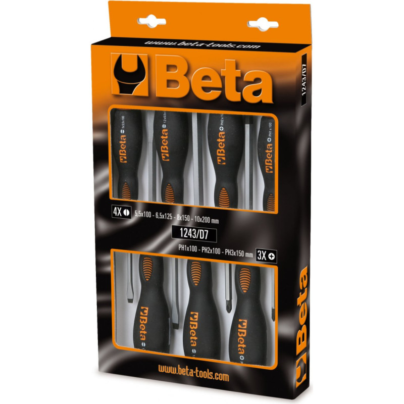 Beta DRILL DRIVES SET 7PCS /1243/D7