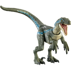 Mattel Jurassic World Hammond Collection - Velociraptor Blue, toy figure