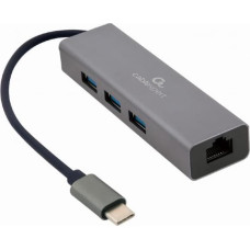 Gembird I/O ADAPTER USB-C TO LAN RJ45/USB HUB A-CMU3-LAN-01 GEMBIRD