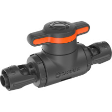 Gardena Micro-Drip-System shut-off/regulating valve 13mm (1/2) (grey/orange, 2 pieces, model 2023)