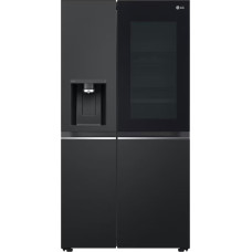 LG InstaView GSGV91EVAD dviduris šaldytuvas-šaldiklis Pastatomi 635 L D Juoda