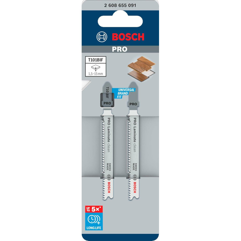 Bosch BRZESZCZOT T PRO LAMINATE CLEAN T101BIF 83mm /5szt.