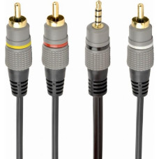 Gembird CABLE AUDIO 3.5MM 4PIN TO 3RCA/AV 1.5M CCAP-4P3R-1.5M GEMBIRD