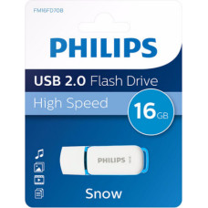 Philips FM16FD70B USB atmintukas 16 GB USB A tipo 2.0 Mėlyna, Balta