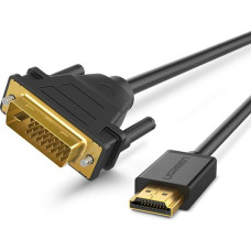 Ugreen 30116 vaizdo kabelio adapteris 1 m DVI HDMI Juoda