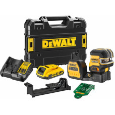 Dewalt .LASER LINIOWY 12/18V DCE822D1G18 ZIELONY + 2-PUNKTOWY 1x2,0Ah