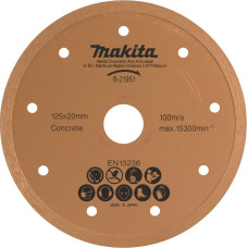 Makita TARCZA DIAMENTOWA 125x20mm PEŁNA (NA MOKRO) BETON, CEGŁA