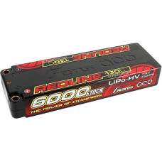 Gens Ace Redline Series 6000mAh 7.6V 130C 2S2P HardCase 57# HV Lipo Battery