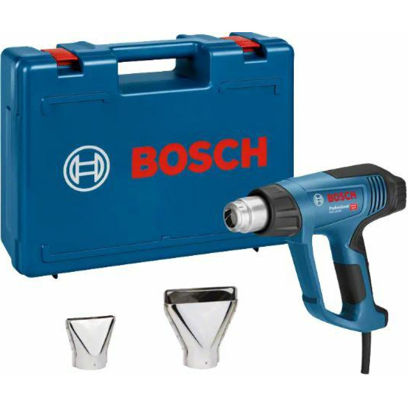 Bosch hot air gun GHG 23-66 Professional + 5-piece accessories (blue/black, 2,300 watts, L-BOXX)