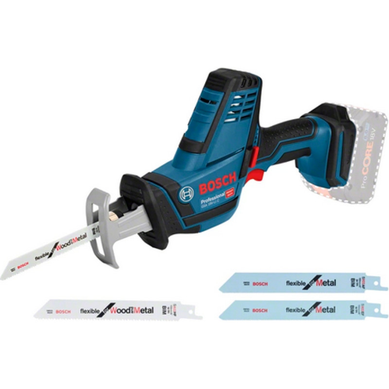 Bosch GSA 18 V-LI C Professional elektrinis siaurapjūklis 3050 spm 2 kg