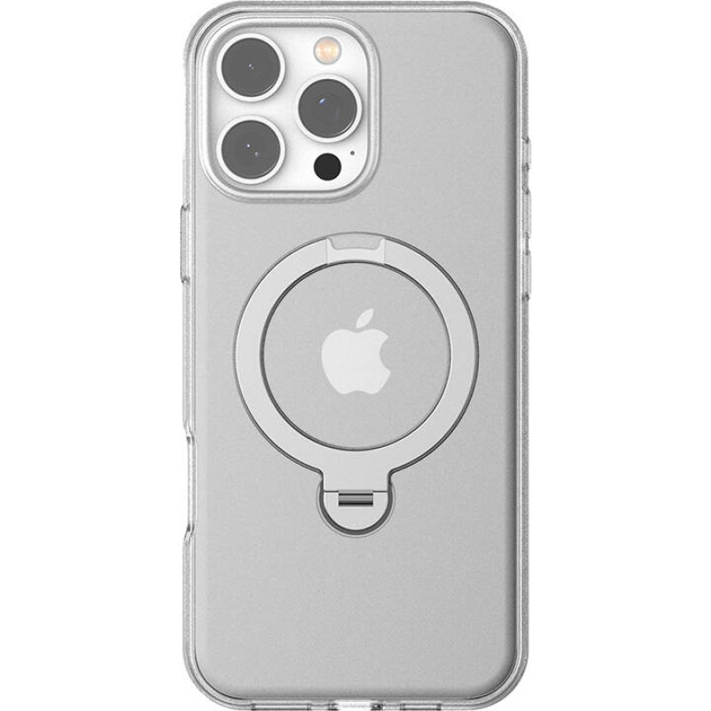 Torras Ostand Spin Case for iPhone 16 ProMax (Transparent)