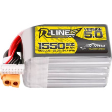 Tattu Lipo Tattu R-Line Version 5.0 1550mAh 22.2V 150C 6S battery with XT60 connector