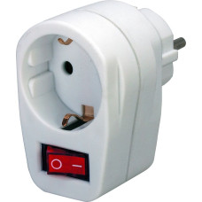 Brennenstuhl Socket with ON/OFF switch white