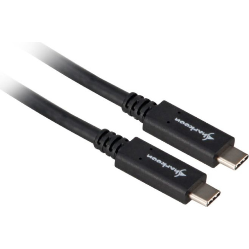 Sharkoon USB 3.1 Cable C-C - black - 1m