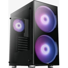 Aerocool Python, tower case (black, Tempered Glass)