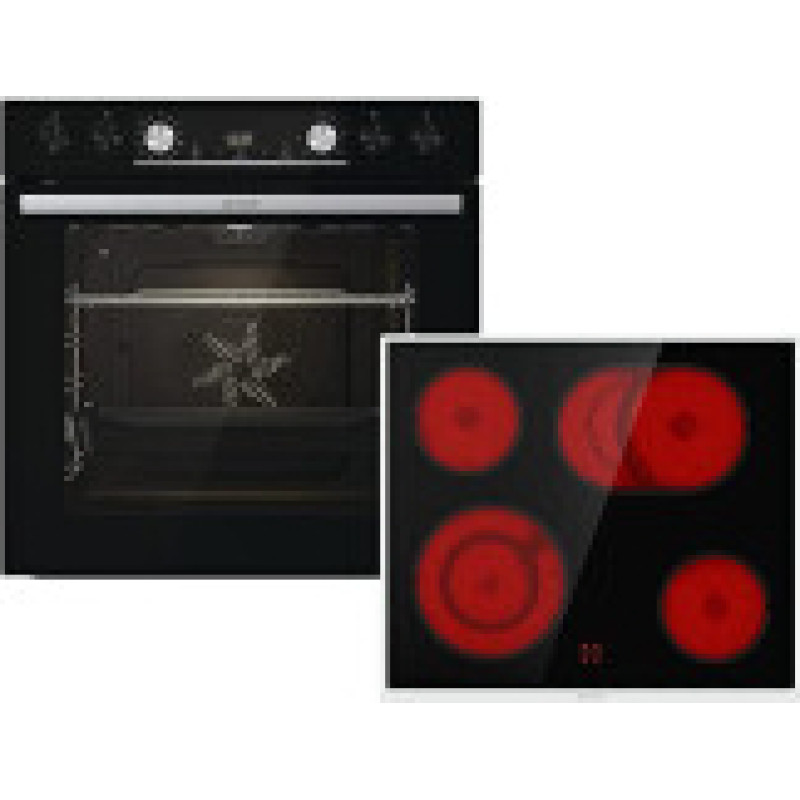 Gorenje Black Set 4 pyrolysis, oven set (stainless steel)