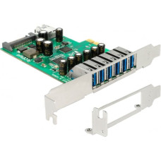 Delock PCI Express x1 card to 6 x external + 1 x internal USB 5, USB controller