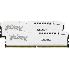 Kingston FURY DDR5 - 32GB - 6800 - CL - 34 (2x 16 GB) dual kit, memory (white, KF568C34BWEK2-32, FURY Beast, INTEL XMP, AMD EXPO)