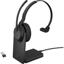 Jabra Evolve2 55, with charging station (black, mono, UC, USB-A, Link380a)