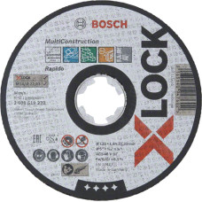 Bosch cutting disc X-LOCK Rapido Multi Material 125mm straight (125 x 1.6 x 22.23mm)