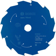 Bosch circular saw blade Expert for Wood, 160mm, 12Z (bore 20mm, for cordless saws)