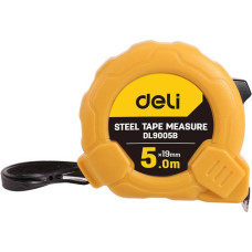 Deli Tools Steel Measuring Tape 5m/19mm Deli Tools EDL9005B (yellow)