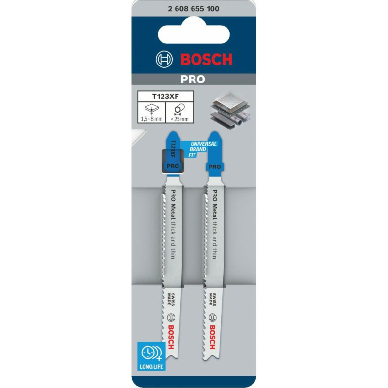 Bosch BRZESZCZOT T PRO METAL THICK AND THIN T123XF 100 mm /2szt.