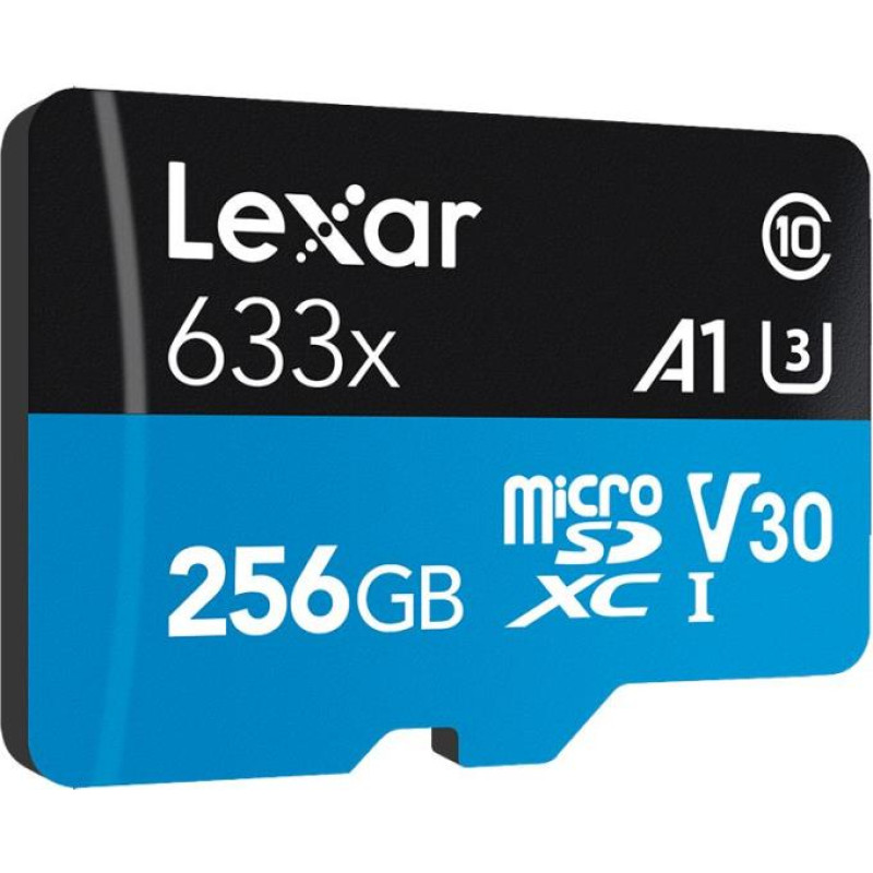 Lexar MEMORY MICRO SDXC 256GB UHS-I/W/ADAPTER LSDMI256BB633A LEXAR