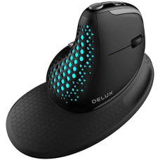 Delux belaidė ergonominė pelė M618XSD, BT+2.4G, RGB