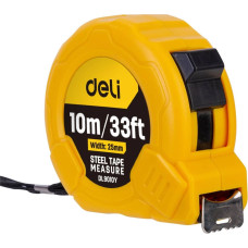 Deli Tools Steel Measuring Tape 10m/25mm Deli Tools EDL9010Y (yellow)