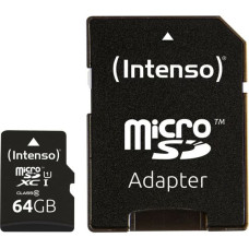 Intenso MEMORY MICRO SDXC 64GB UHS-I/W/ADAPTER 3423490 INTENSO